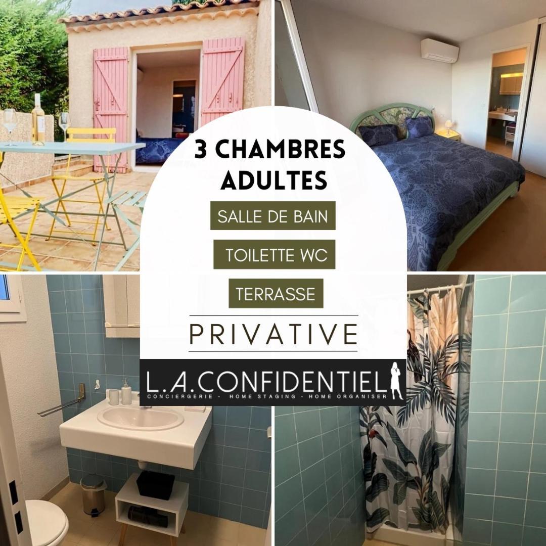 10 A 12 Pers Famille Amateurs Randonnee Boulouris Panorama Saint Raphael Tennis Piscine Partage Экстерьер фото