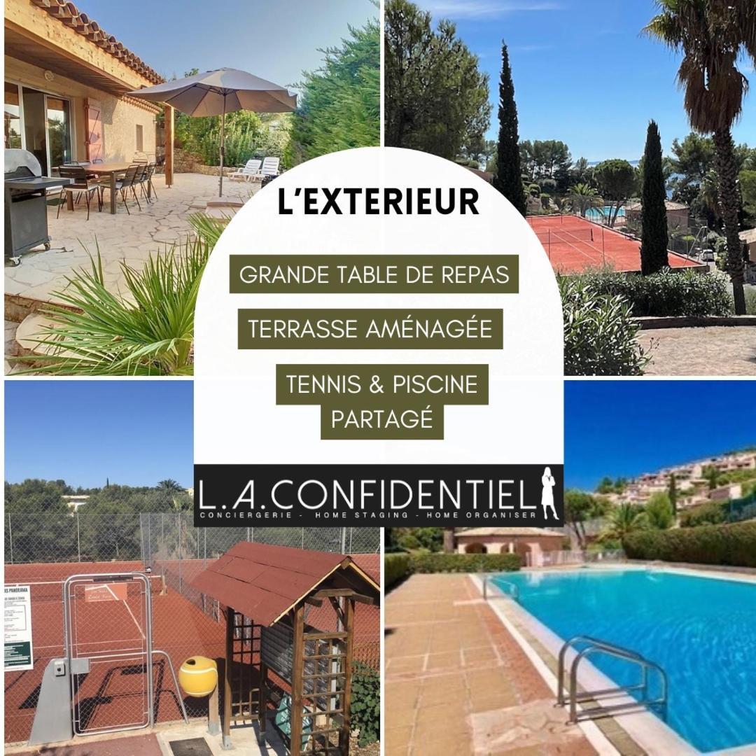 10 A 12 Pers Famille Amateurs Randonnee Boulouris Panorama Saint Raphael Tennis Piscine Partage Экстерьер фото
